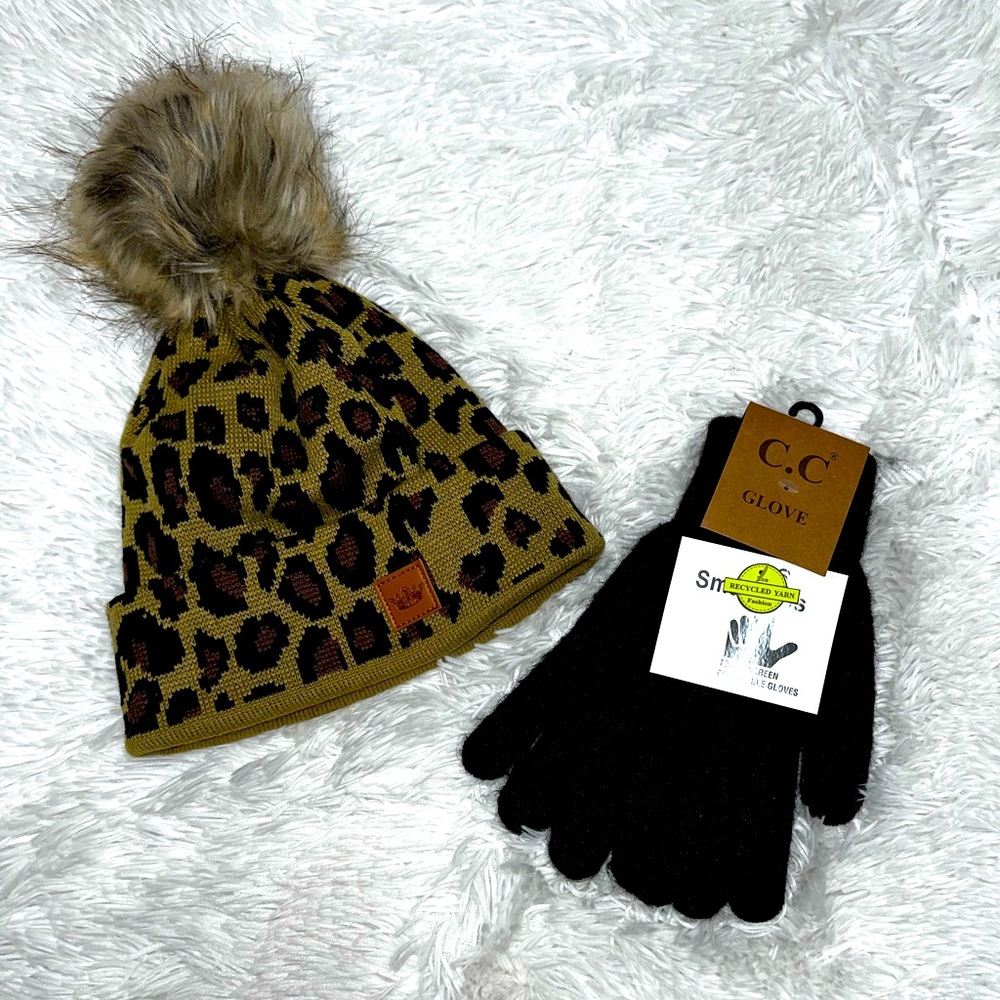 Beanie and matching CC gloves.